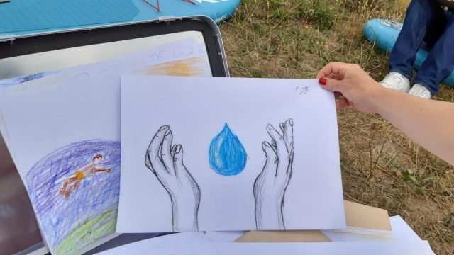 Gemaltes Wasserbild